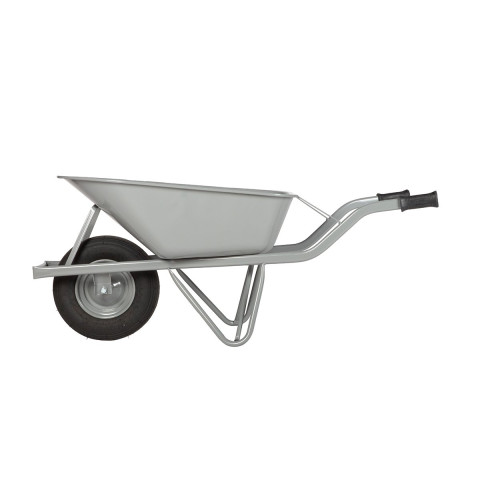 Brouette universelle, roue pneumatique, capacité 80 litres