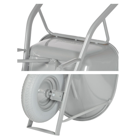 Brouette 80L, extra renforcée roue increvable, capacité 80 l