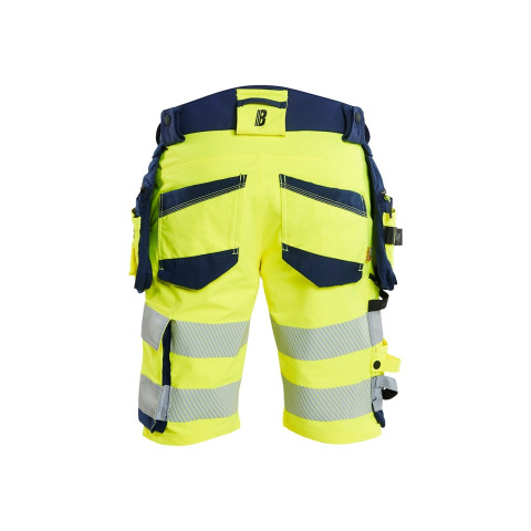 Short stretch 4D Haute-Visibilité avec poches flottantes détachables 11201648 - Couleur et taille au choix