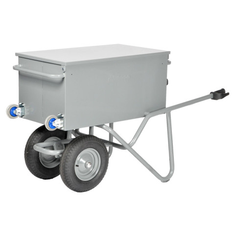 Brouette aluminium profi-Max Plus rouge avec roue pneumatique