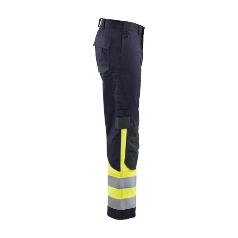 Pantalon multinormes inhérent Marine/Jaune-Fluo 14881512 - Taille au hoix