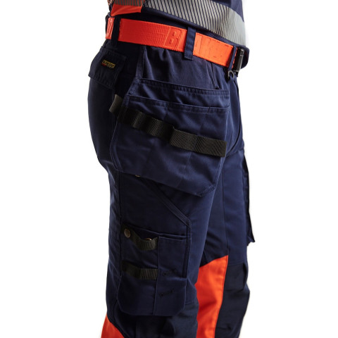 Pantalon artisan haute-visibilité stretch à poches flottantes et genoux préformés 15581811 - Couleur et taille au choix