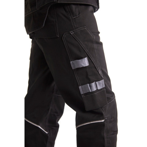 Pantalon retardant-flamme Noir/Gris-clair 15611516 - Taille au choix