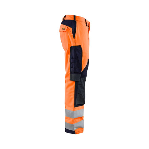 Pantalon multinormes inhérent Orange-Fluo/Marine 15881513 - Taille au choix