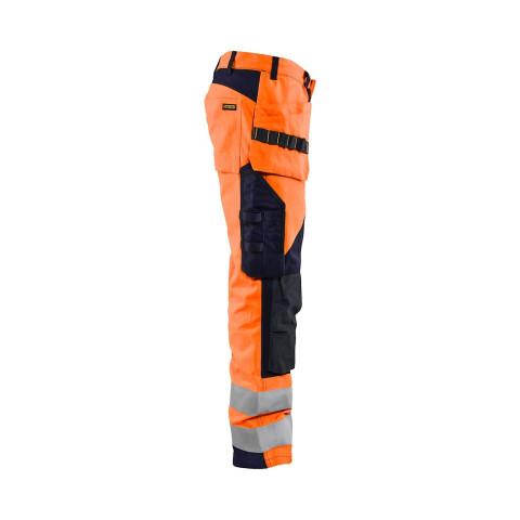 Pantalon multinormes inhérent avec poches flottantes Orange-Fluo/Marine 15891513 - Taille au choix