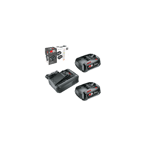 Starter set 18v - bosch vert - 2 batteries 18v 2,5 ah + chargeur - 1600a031t5
