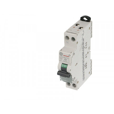Disjoncteur Modulaire Phase Neutre 10A Courbe C 4,5 KA General Electric - Unibis