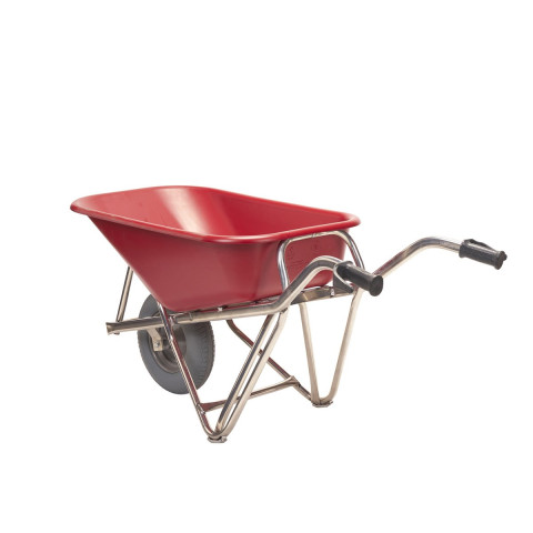 Brouette aluminium profi-Max Plus rouge roue anti-crevaison