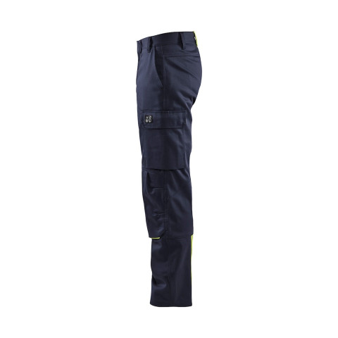 Pantalon soudeur Marine/Jaune fluo 17011501 - Taille au choix