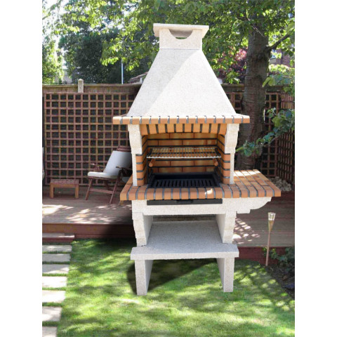 Barbecue extérieur pierre et brique