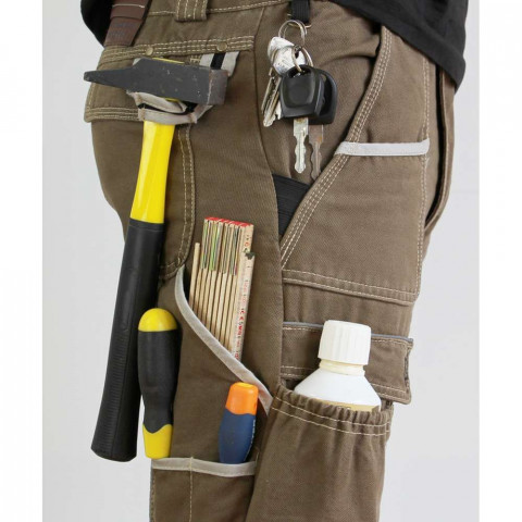 Pantalon multipoches ardoise lma - Taille au choix