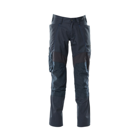 Pantalon de travail avec poches genouillères MASCOT Accelerate - 18579-442-Bleu marine-76-48