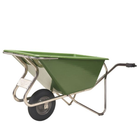 Brouette Noka 160 en alu avec roue pneumatique