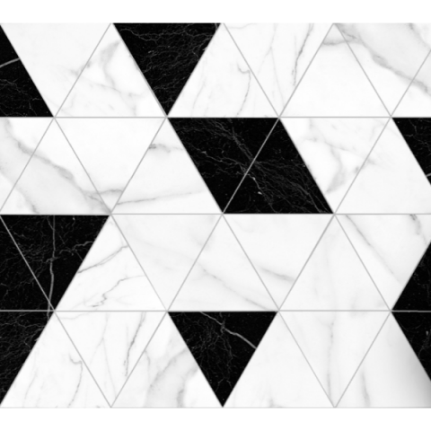 carrelage triangulaire imitation marbre noir et marron 23 2 x 20 1 cm portloren distriartisan
