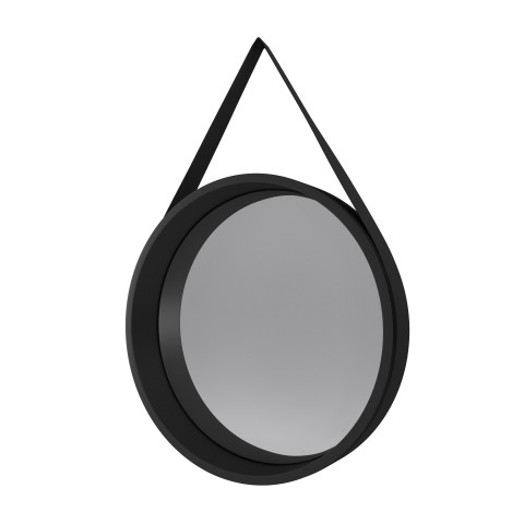 Miroir salle de bain rond type barbier - Diamètre 50cm - Couleur au choix