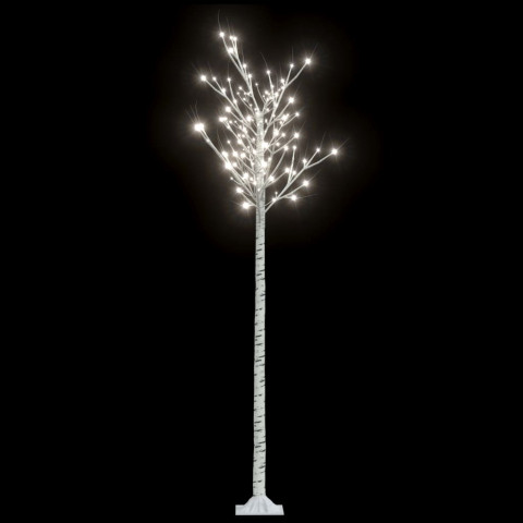 Sapin de noël 200 led saule 2,2 m int/ext - Couleur de l'éclairage au choix