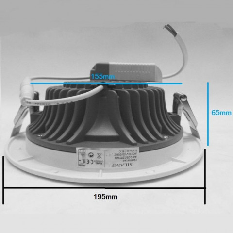 Downlight spot encastrable led cob 20w 120 - couleur eclairage : blanc froid 6000k - 8000k