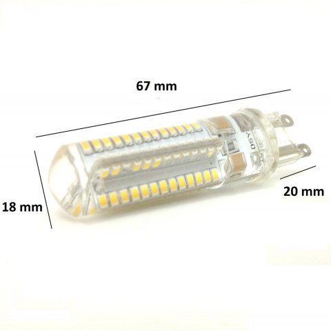 Ampoule led g9 smd6630 7w 220v 96led - couleur eclairage : blanc froid 6000k - 8000k