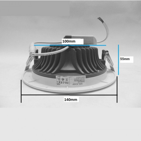Spot encastrable led cob 15w 120 - couleur eclairage au choix