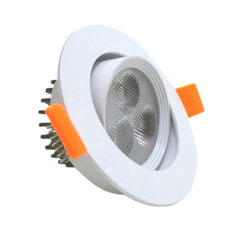 Spot encastrable led 3w 80 orientable - couleur eclairage au choix
