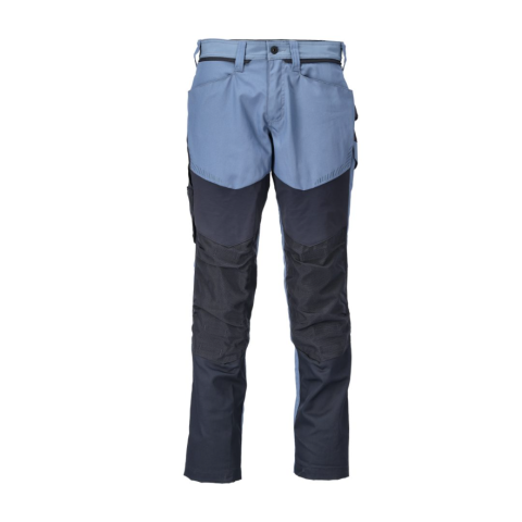 Pantalon de travail avec poches genouillères MASCOT Customized - 22479-230-40-90-Bleu gris