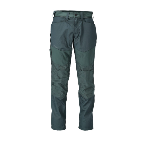 Pantalon de travail avec poches genouillères MASCOT Customized - 22479-230-40-76-Vert Forêt