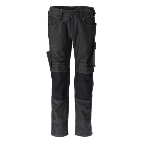 Pantalon de travail avec poches genouillères MASCOT Unique - 21979-459-Noir-43-76