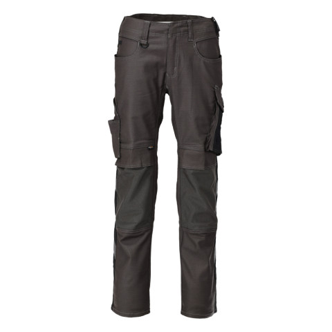 Pantalon de travail avec poches genouillères MASCOT Unique - 21979-459-Gris anthracite-43-76
