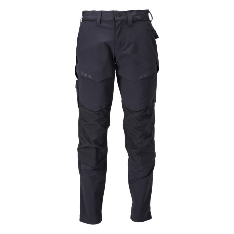 Pantalon de travail avec poches genouillères MASCOT Customized - 22379-311-Bleu marine-56-90