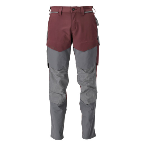 Pantalon de travail avec poches genouillères MASCOT Customized - 22379-311-Bordeaux-50-90