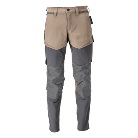 Pantalon de travail avec poches genouillères MASCOT Customized - 22379-311/2-Taupe-44-76