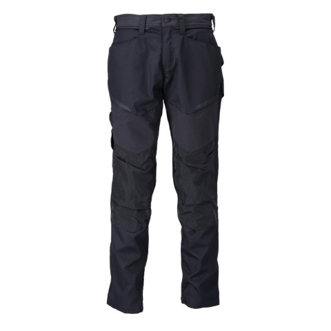 Pantalon de travail avec poches genouillères MASCOT Customized - 22479-230-Bleu marine-76-46