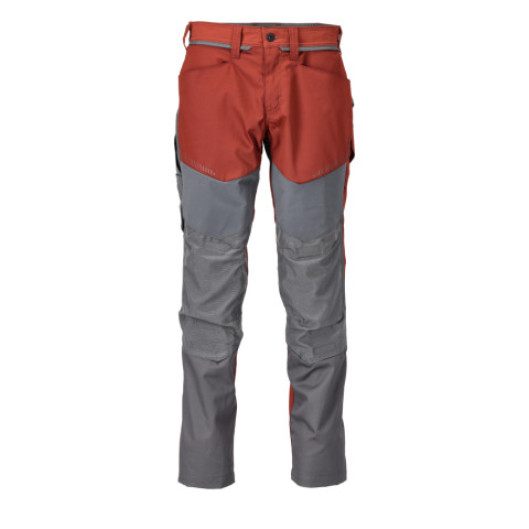Pantalon de travail avec poches genouillères MASCOT Customized - 22479-230-Rouge-76-43