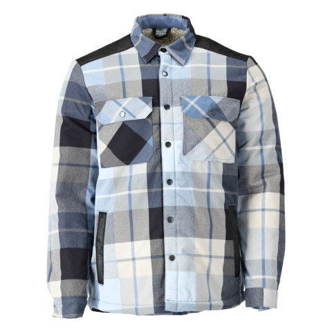 Chemise de travail en flanelle avec doublure fourrure MASCOT Customized - 23104-446-Bleu marine-S