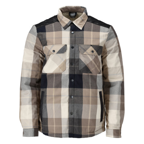 Chemise de travail en flanelle avec doublure fourrure MASCOT Customized - 23104-446-Taupe-XXL