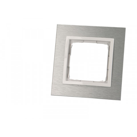 Plaque grise simple inox