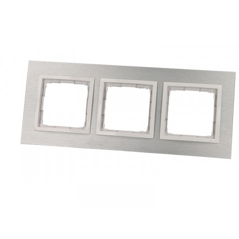Plaque grise triple inox