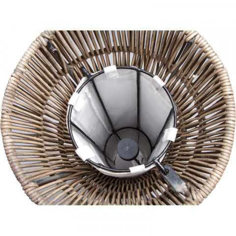 Lampe poelet gris nyria