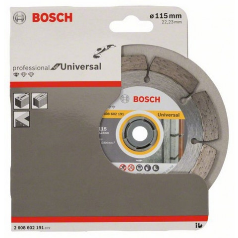 Disque à tronçonner diamanté BOSCH D Pro Universel ECO MAT Construction 115X22.23 MM - 2608602191