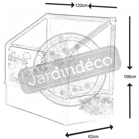 Potager surélevé à adosser