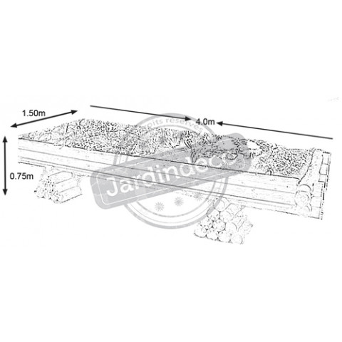 Potager bois jardinou maxi 4m