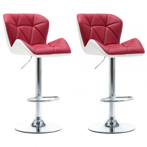 Tabourets de bar 2 pcs similicuir - Couleur au choix