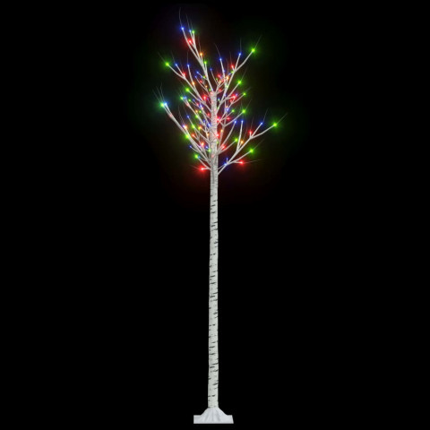 Sapin de noël 200 led saule 2,2 m int/ext - Couleur de l'éclairage au choix