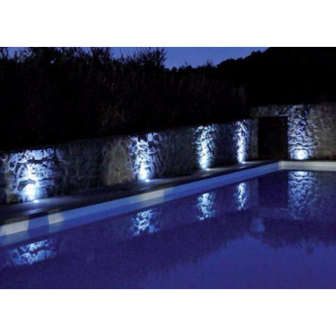 Spot extérieur encastrable sol led 3w ip65 45 - couleur eclairage au choix