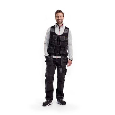 Gilet sans manches X1900 multipoches Noir 31191310 - Tailles au choix 