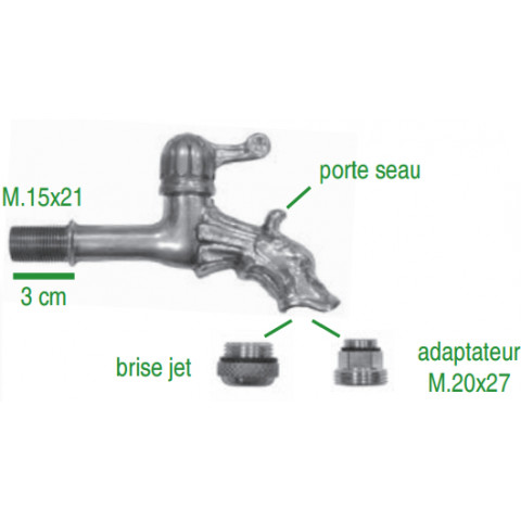 Robinet dragon puisage 1/4 tour