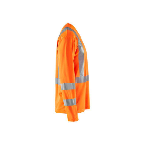 T-shirt à manches longues col V haute-visibilité anti-UV 33831011 - Couleur et taille au choix