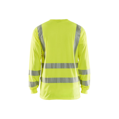 T-shirt à manches longues col V haute-visibilité anti-UV polyester 33851013 - Couleur et taille au choix