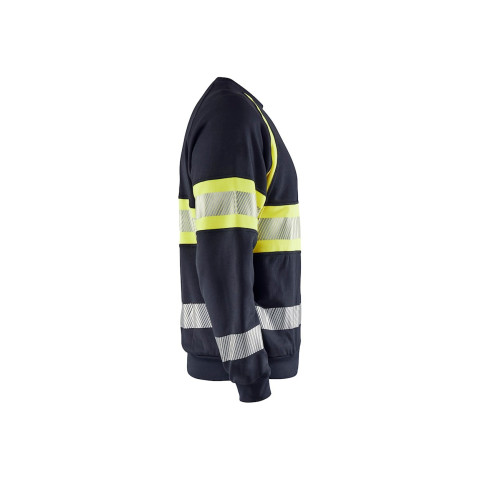 Sweat haute-visibilité multinormes Marine/Jaune-Fluo 34591762 - Taille au choix