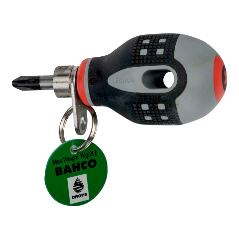 Tournevis court ergo™ pour vis phillips avec mandrin de sécurité ph2 x 25 mm tahbe-8602 bahco